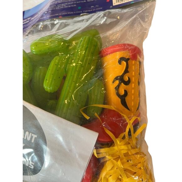 10 String lights Party Indoor cowboy boot cactus Mini Blow Molds Western NOS - Picture 5 of 5